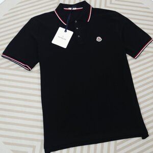 Moncler logo-embroidered polo shirt
